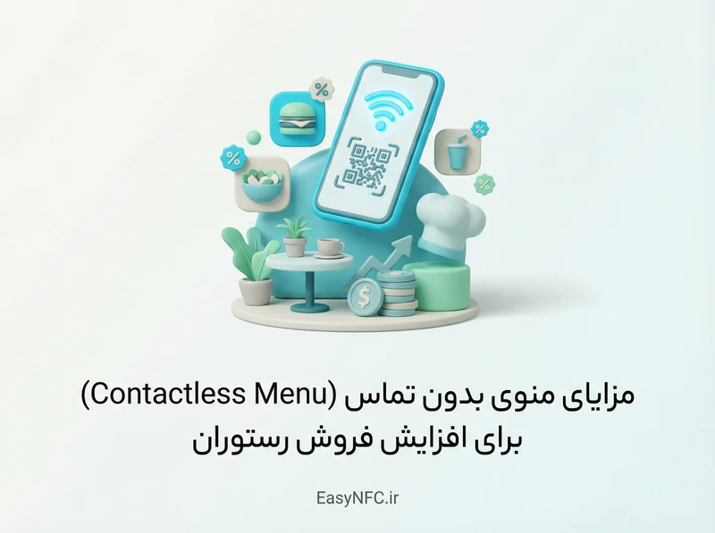 منوی بدون تماس رستوران