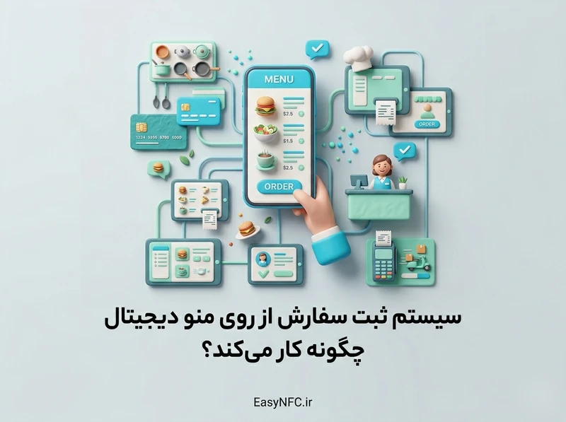 سیستم ثبت سفارش منو دیجیتال
