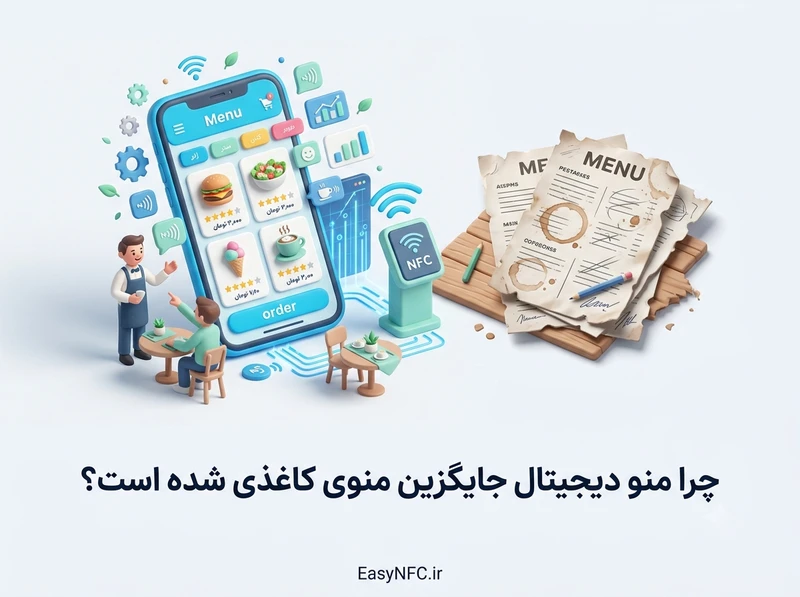 منو دیجیتال رستوران مدرن