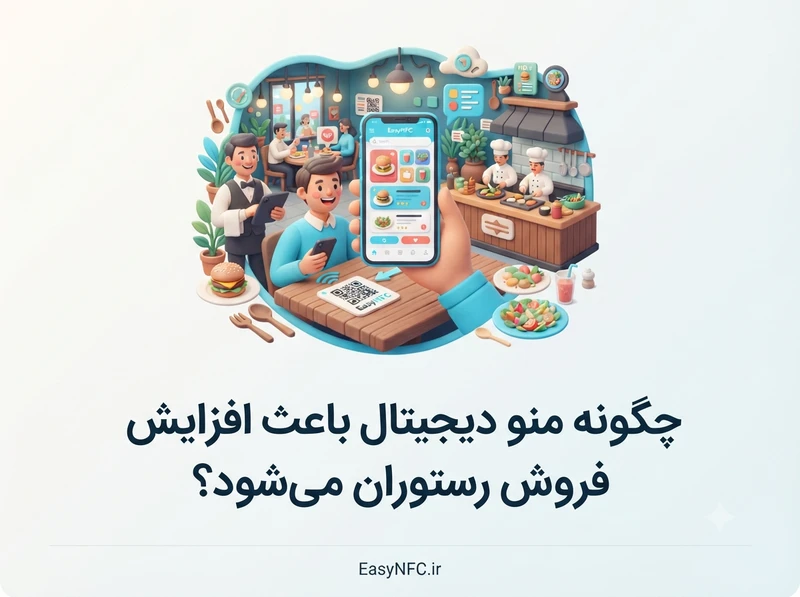 منو دیجیتال افزایش فروش رستوران