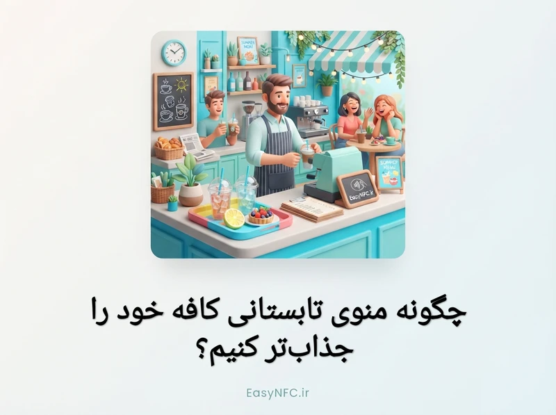 منوی تابستانی کافه جذاب