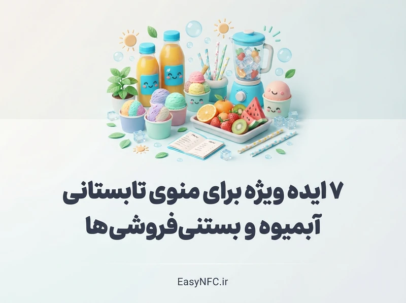 منوی دیجیتال تابستانی بستنی