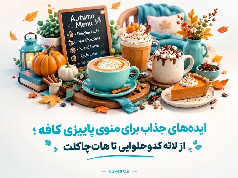 منوی دیجیتال پاییزی کافه