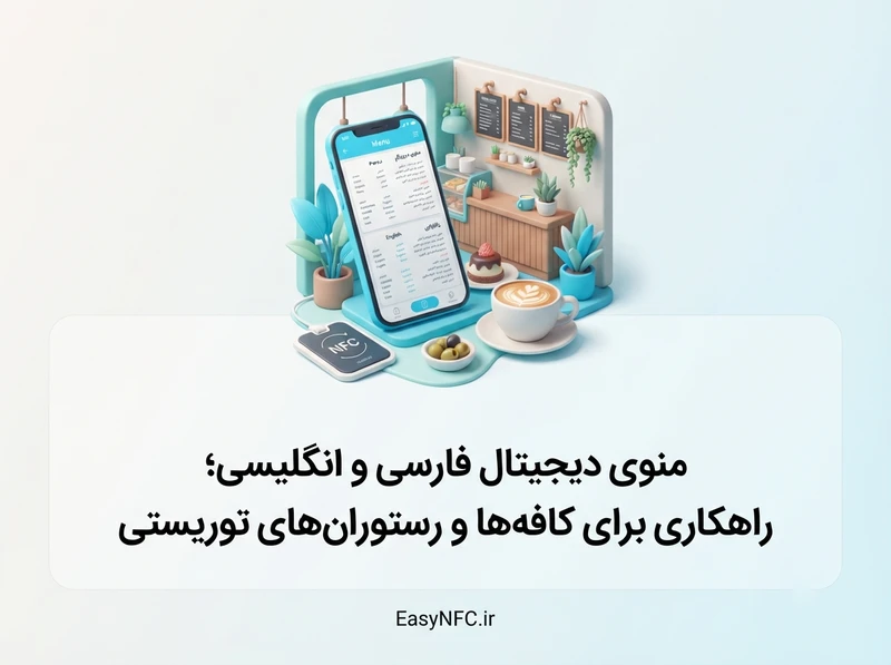 منوی دیجیتال فارسی و انگلیسی