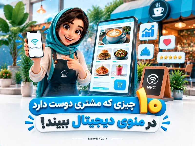 منوی دیجیتال مشتری پسند